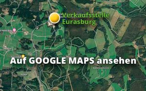 Satellitenkarte mit der Verkaufsstelle Eurasburg (WGV), Verlinkung zu Google Maps in externem Fenster