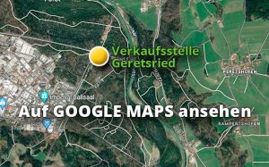 Satellitenkarte mit der Verkaufsstelle Geretsried, Verlinkung zu Google Maps in externem Fenster